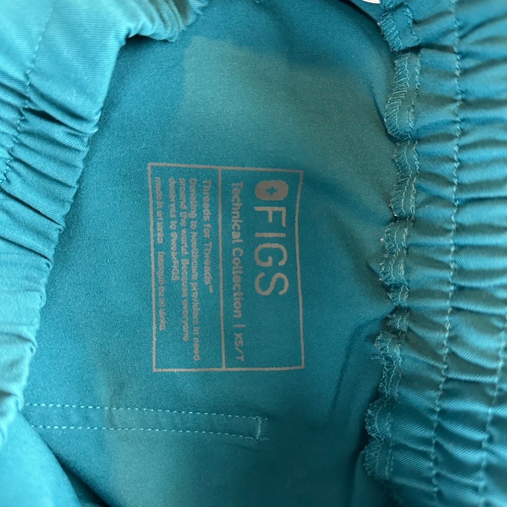 FIGS Teal Jogger Scrub Pants XS/T Tall Technical Collection - Picture 4 of 4